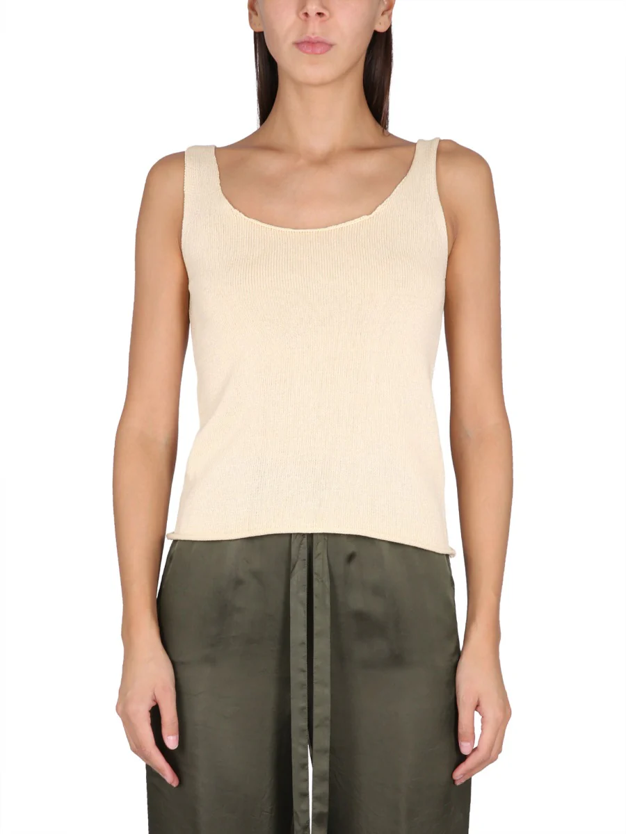 Aspesi Round Shoulder Cotton Top