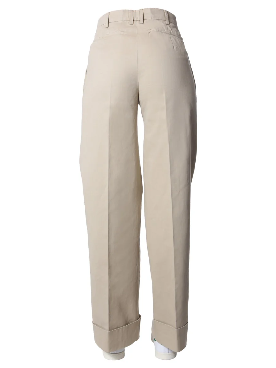 ASPESI Wide Leg Denim Trousers - Image 4