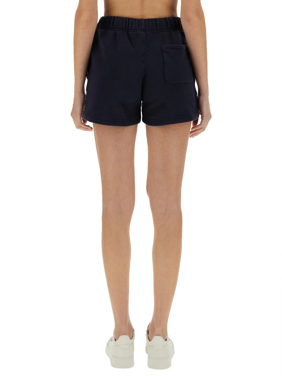 Autry Cotton Sweatshirt Mini Shorts - Women's - Image 3