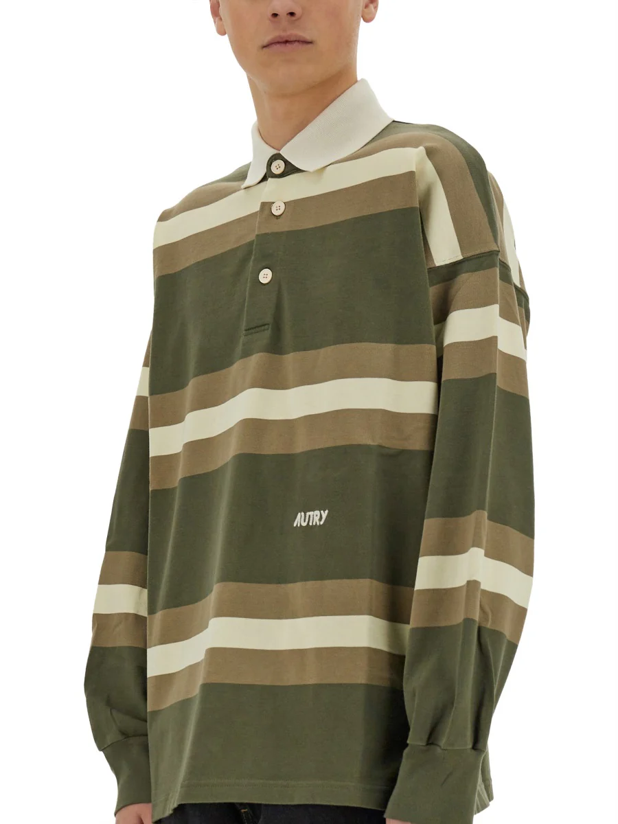 Autry Oversized Striped Polo - Unisex - Image 5