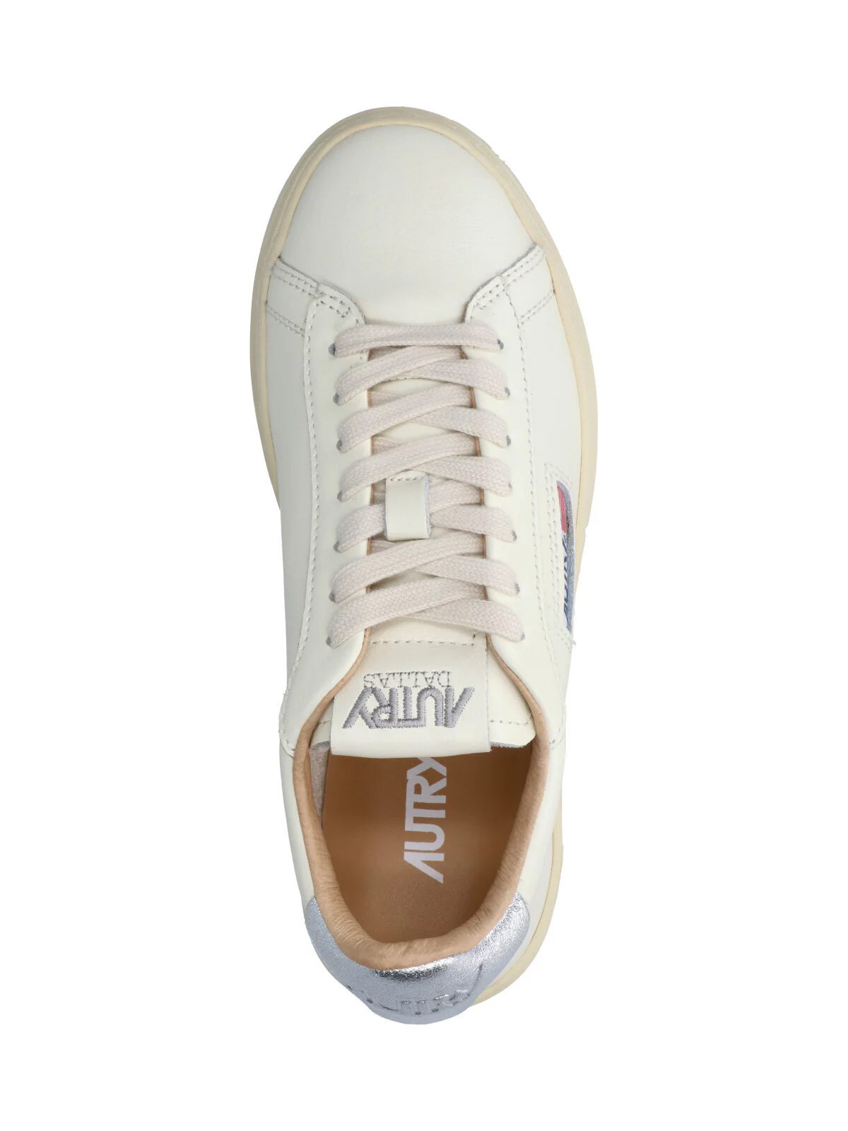 Autry Women’s Leather Sneakers with Towel-Blend Lining - Image 5