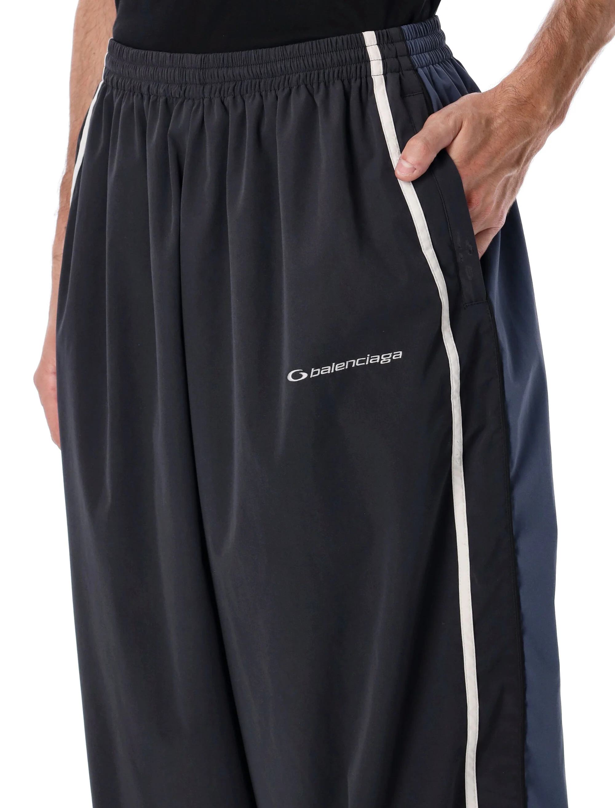 Balenciaga 50/50 Tracksuit Pants - Men's Loose Fit - Image 3