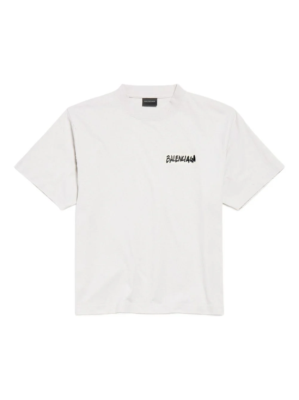 Balenciaga Cotton Round Neck T-Shirt for Women - Image 2