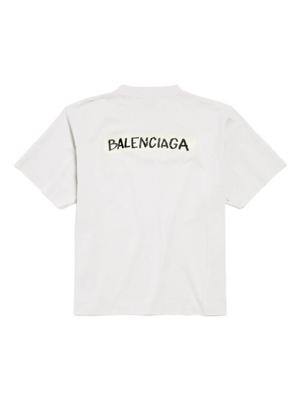 Balenciaga Cotton Round Neck T-Shirt for Women - Image 4