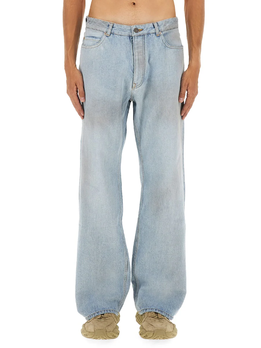BALENCIAGA Distressed Relaxed Fit Pants - Image 2