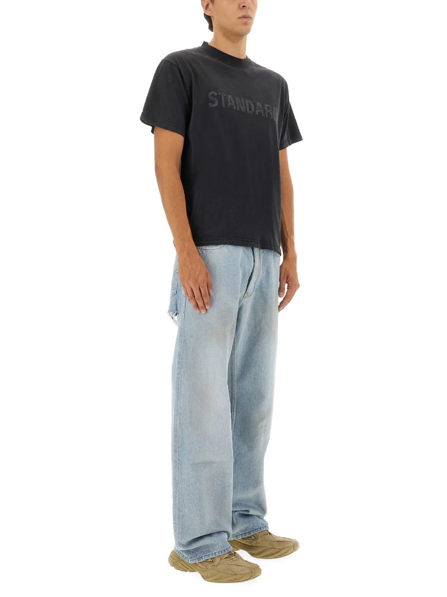 BALENCIAGA Distressed Relaxed Fit Pants - Image 4
