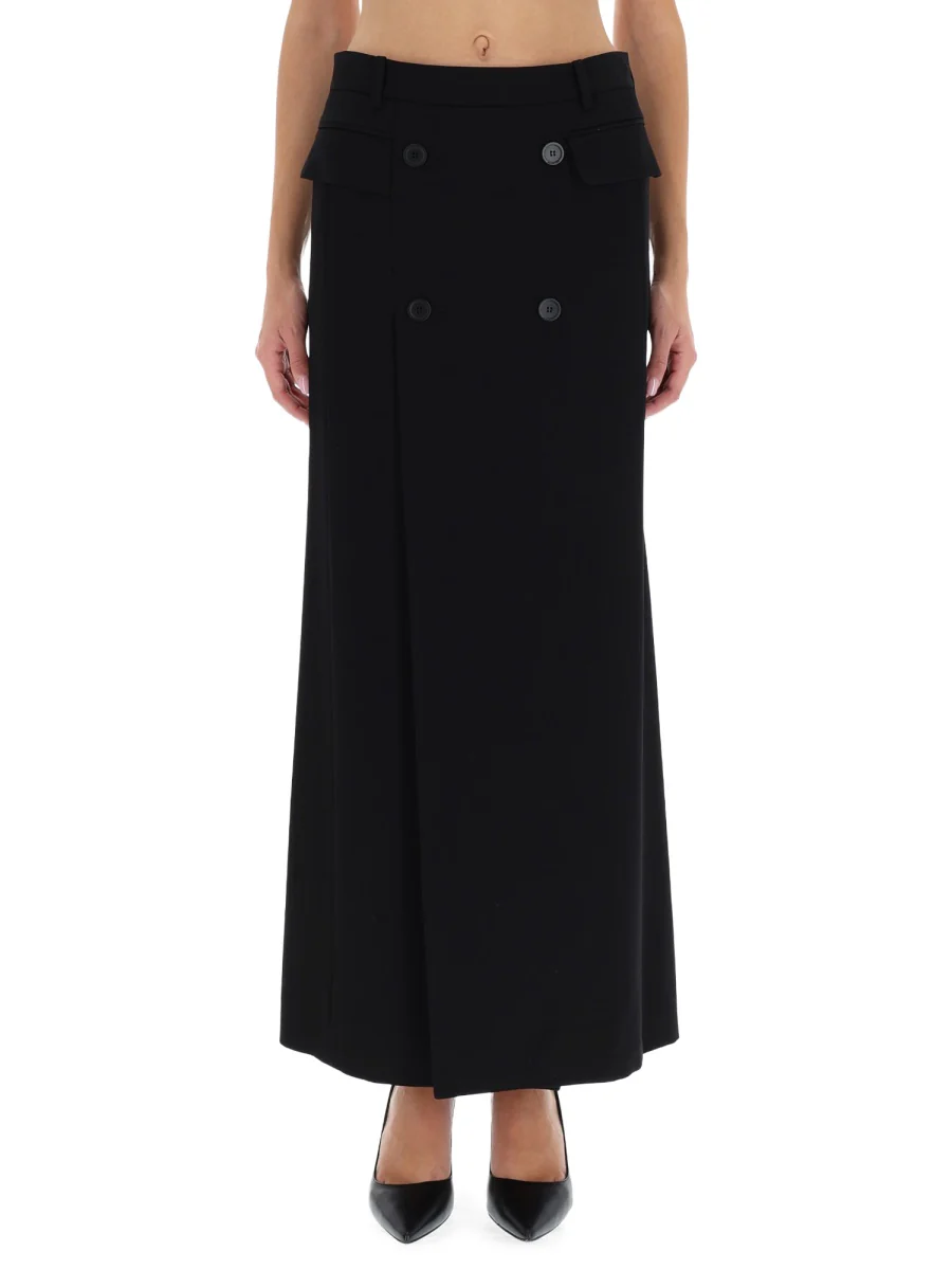Balenciaga Elegant Long Sartorial Skirt
