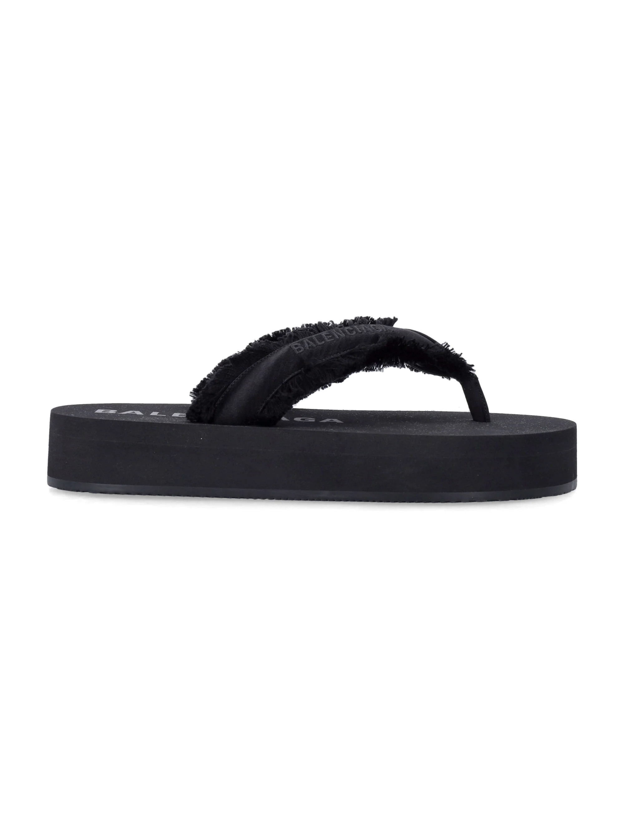 Balenciaga Fringed Strap Logo Embroidered Sandals for Women - Image 2
