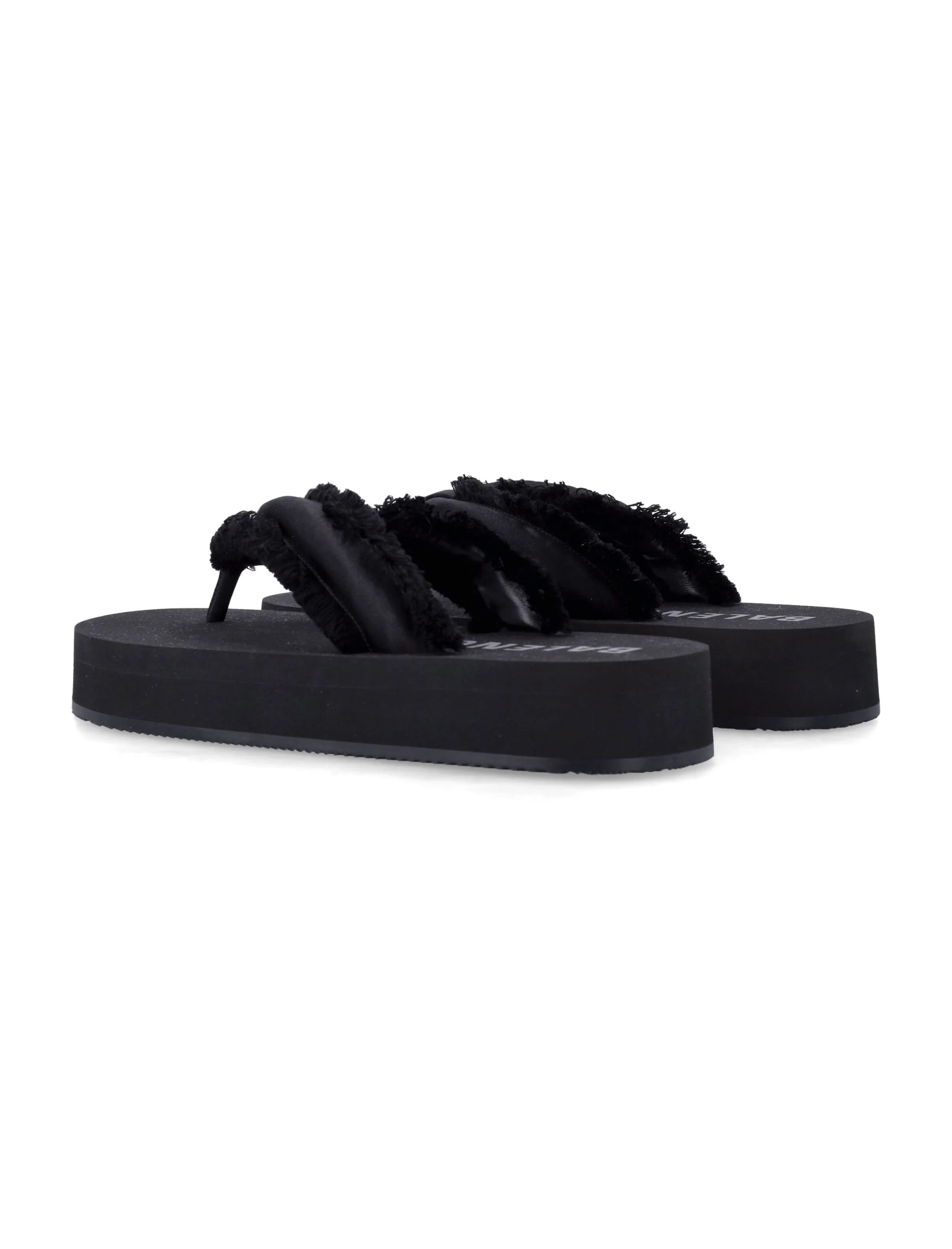 Balenciaga Fringed Strap Logo Embroidered Sandals for Women - Image 5