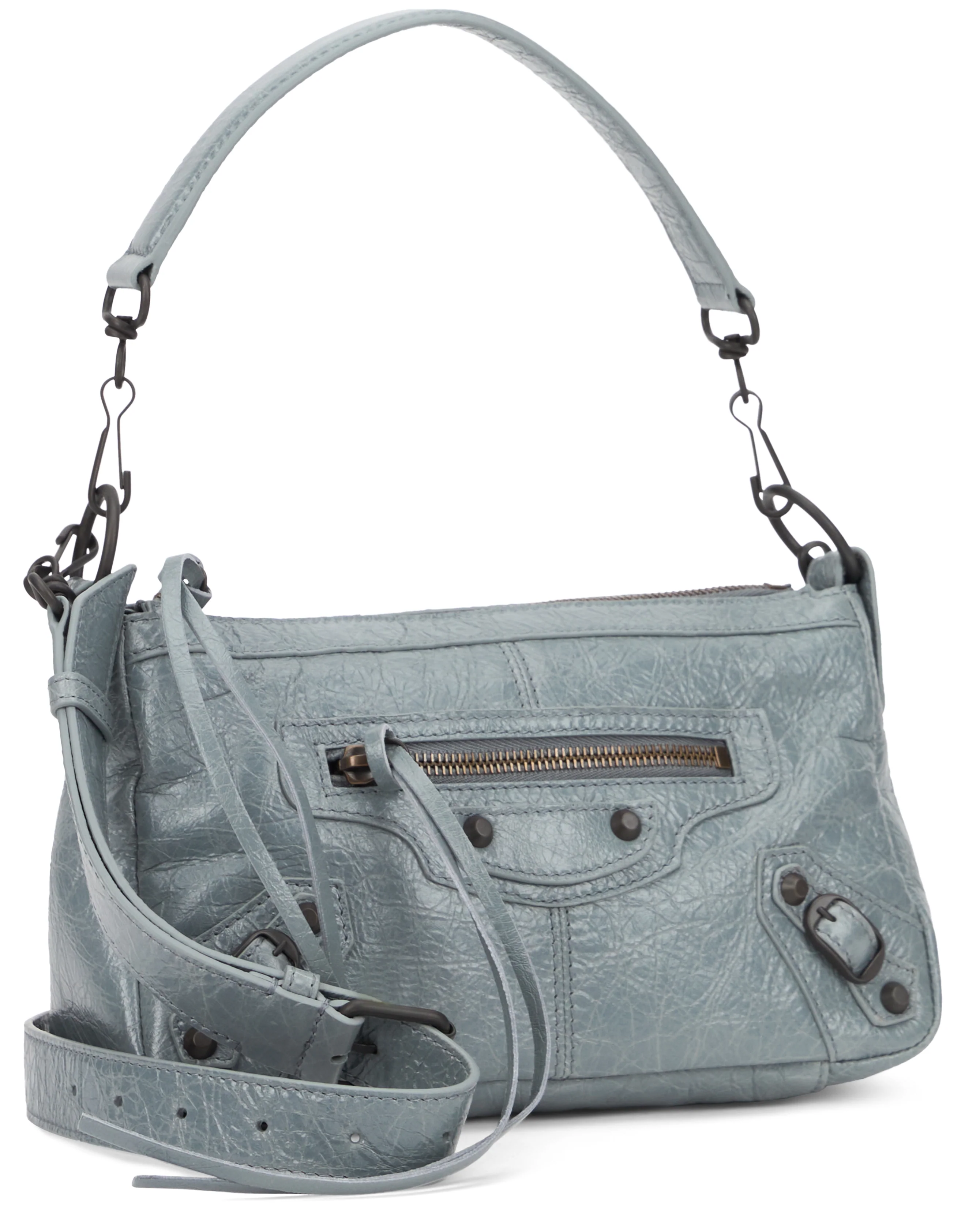 Balenciaga Le City Moto Mini Lambskin Shoulder Bag - Image 3