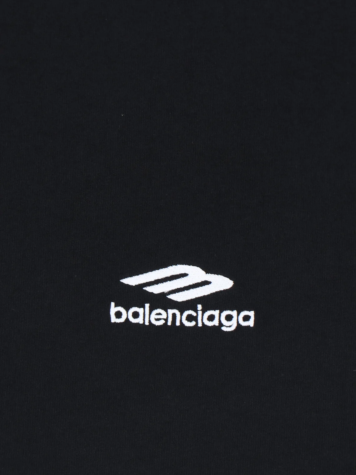 Balenciaga Men’s Cotton Crewneck T-Shirt with Stretch Detail - Image 3
