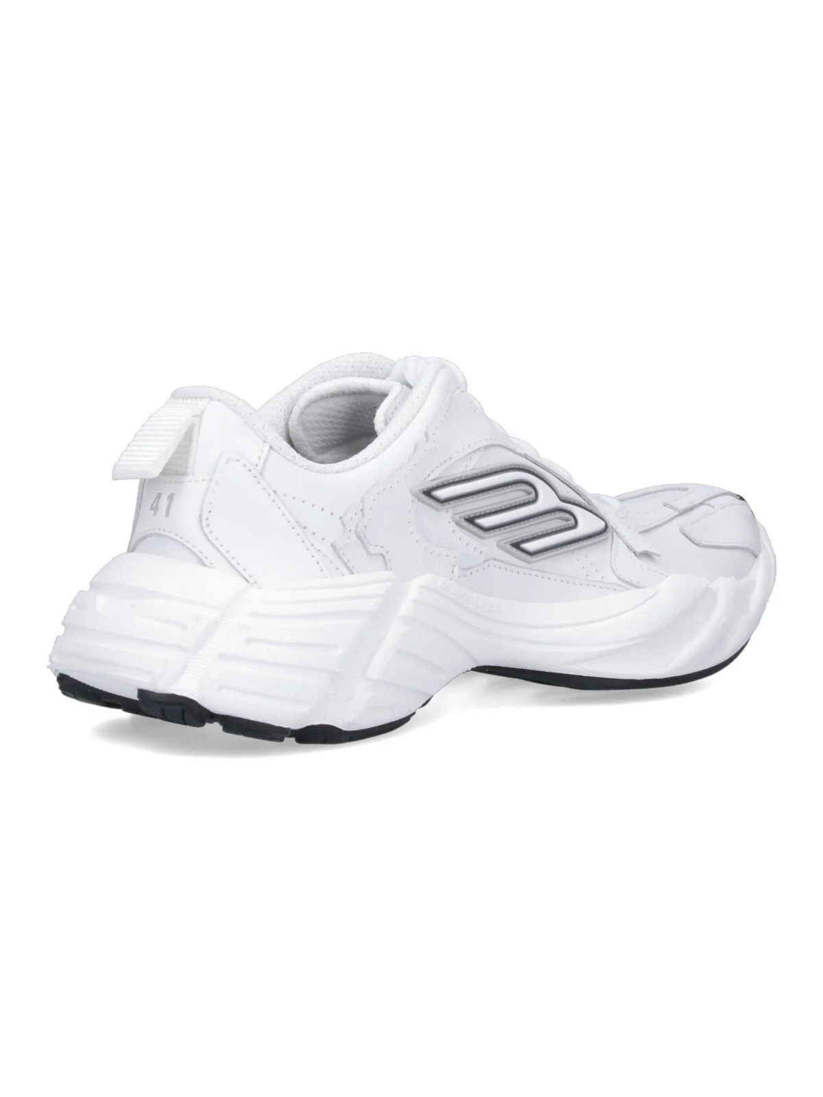 Balenciaga Men’s White Leather Sneakers - Image 4