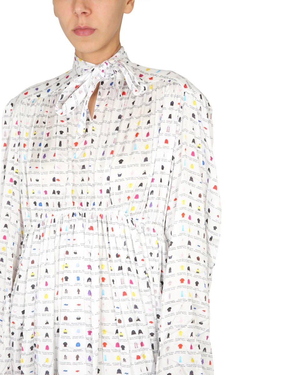 BALENCIAGA Paper Crush Floral Dress - Image 4