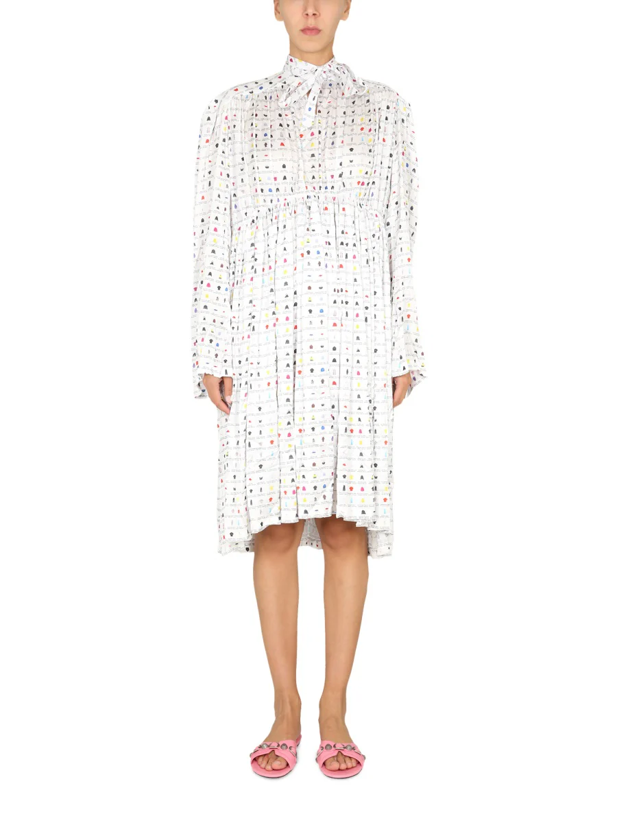 BALENCIAGA Paper Crush Floral Dress - Image 5