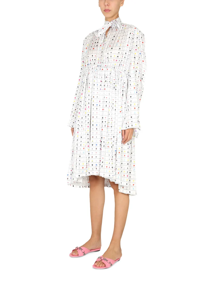 BALENCIAGA Paper Crush Floral Dress - Image 6