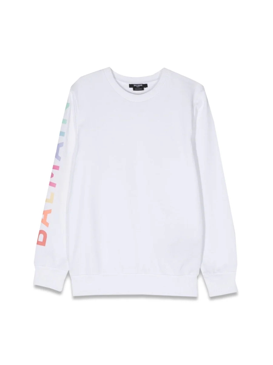 Balmain Crewneck Logo Sweatshirt for Kids