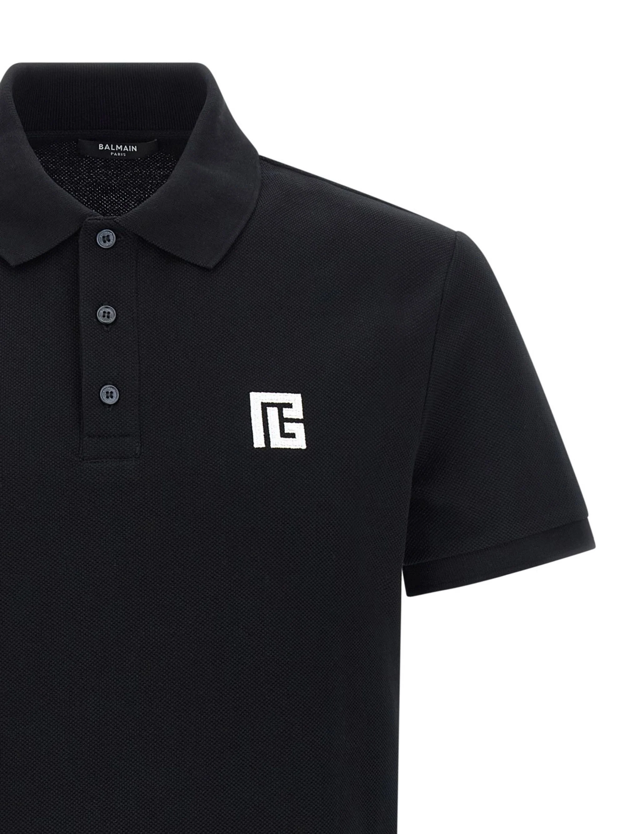 Balmain Embroidered Cotton Polo - Men - Image 3