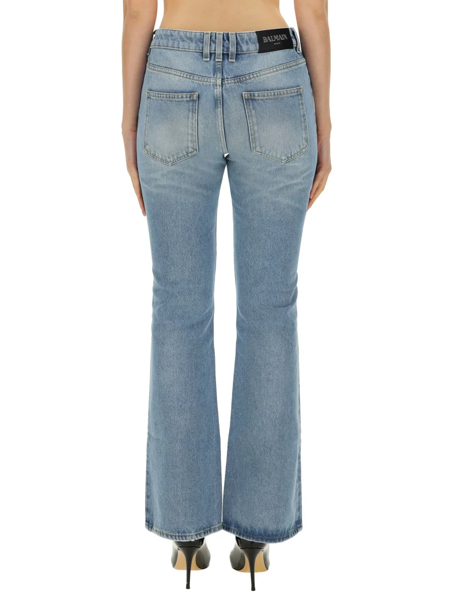 BALMAIN Flared Jeans with a Distressed Effect - Image 2