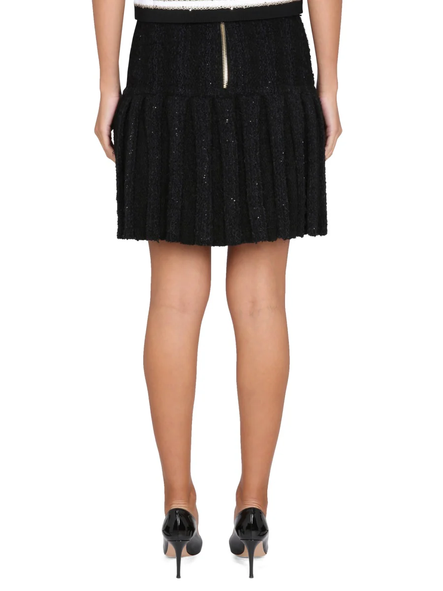 BALMAIN High-waisted Button-detail Skirt - Image 4