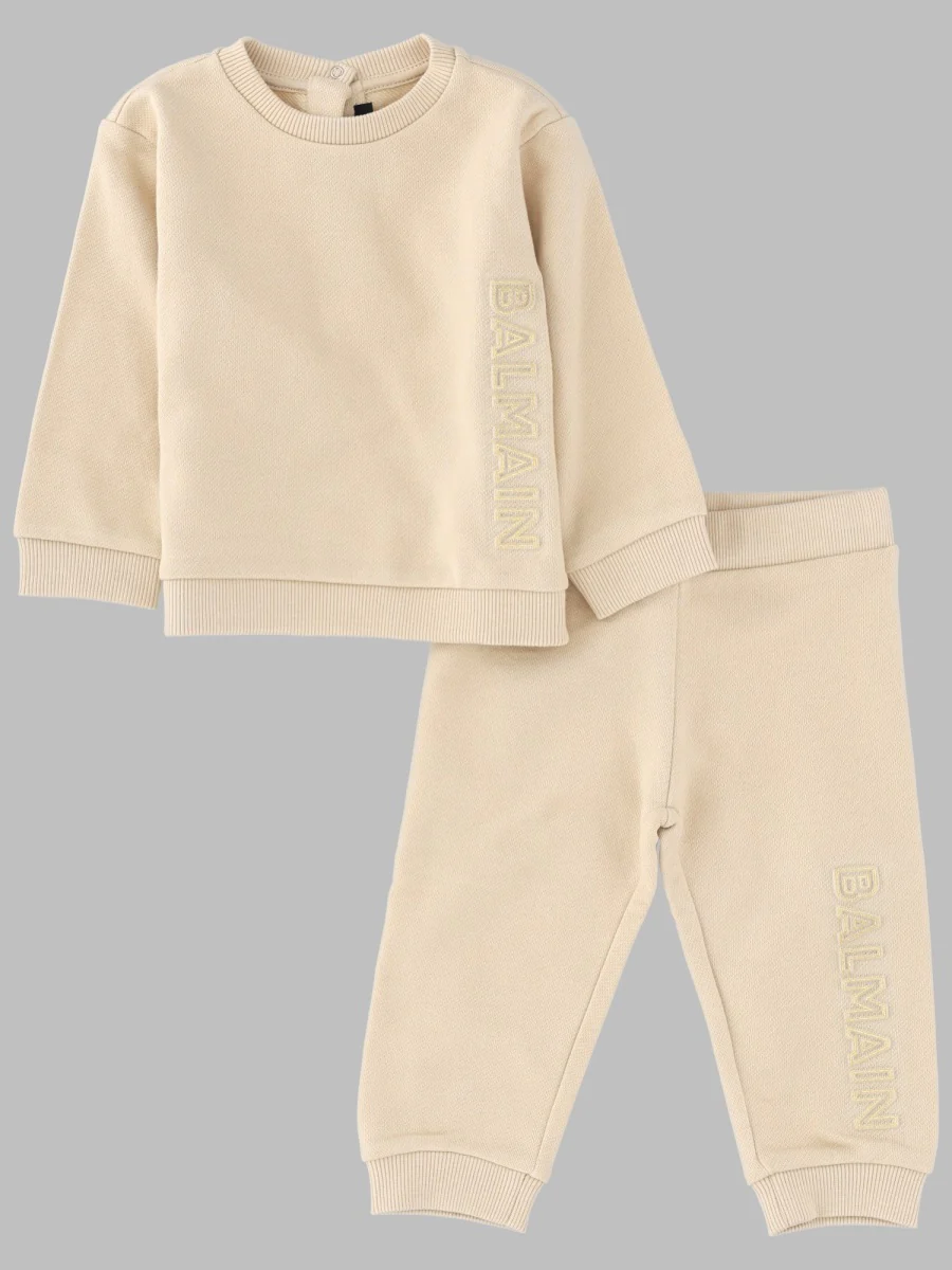 Balmain Kids Cotton Sweatshirt & Track Set