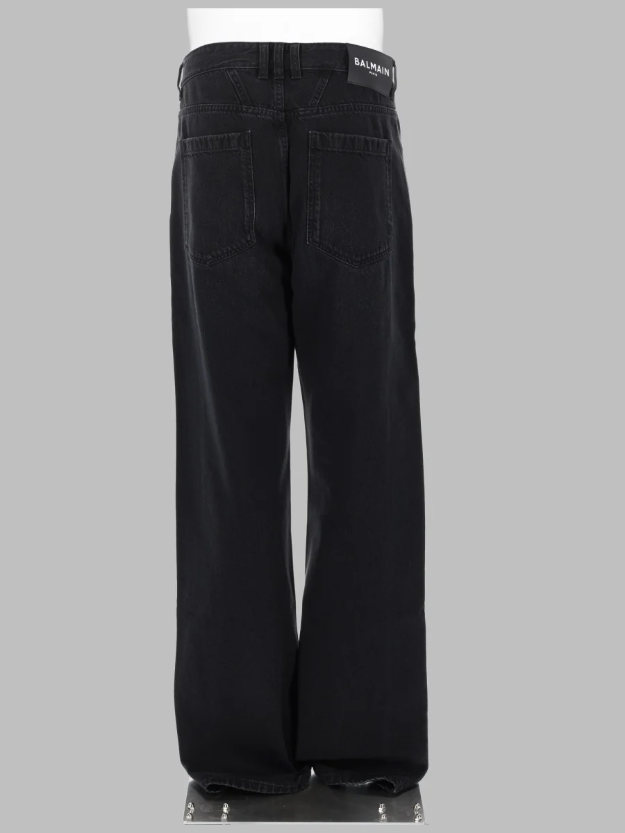 Balmain Men’s Sleek Straight-Leg Denim Jeans - Image 4