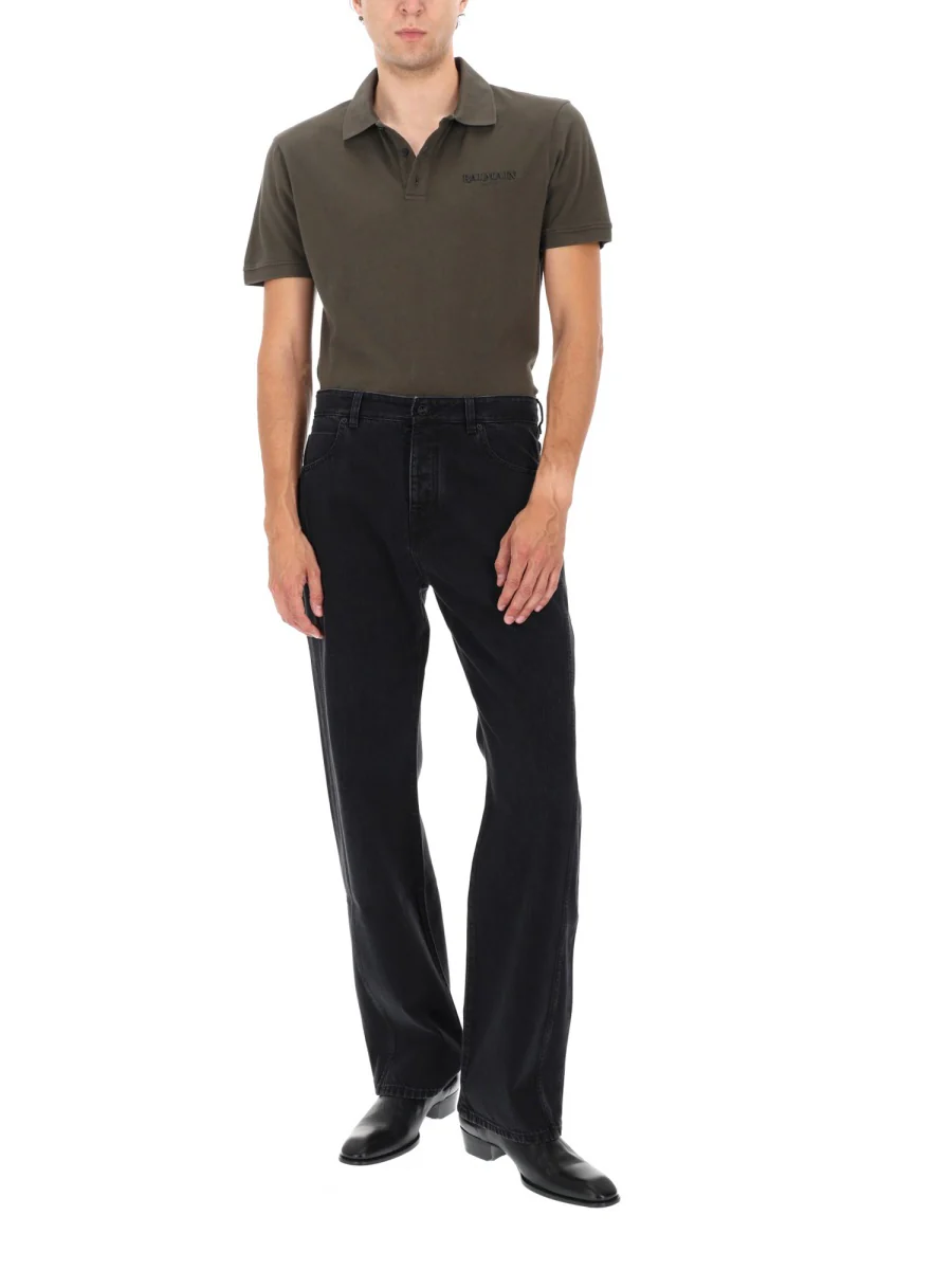Balmain Men’s Sleek Straight-Leg Denim Jeans - Image 5