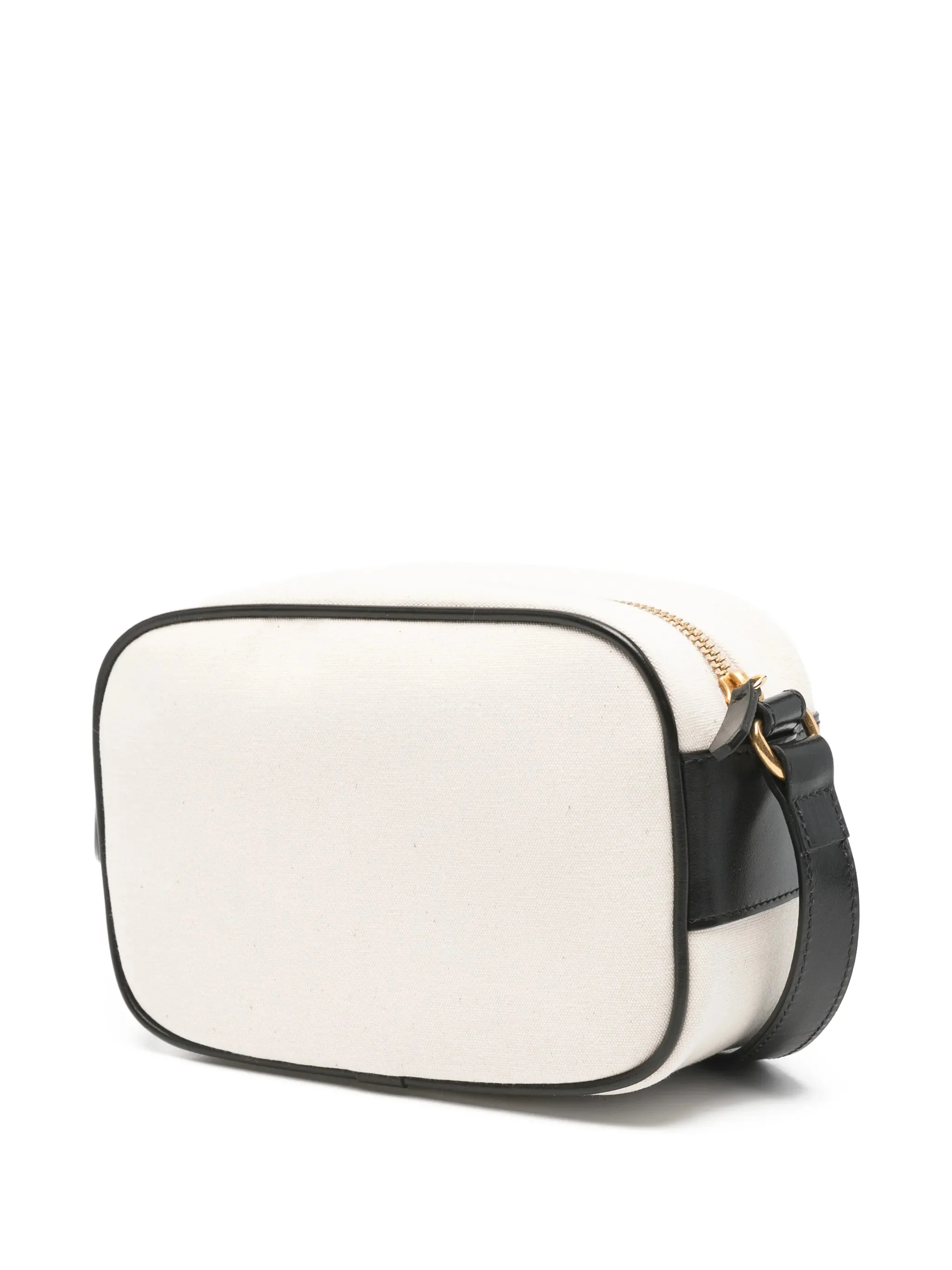 Balmain Mini Cotton Shoulder Handbag with Logo and Zip Closure - Image 3