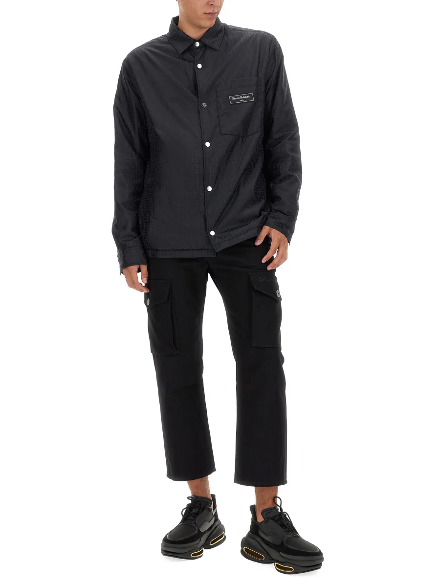 BALMAIN Monogram Nylon Overshirt - Image 2