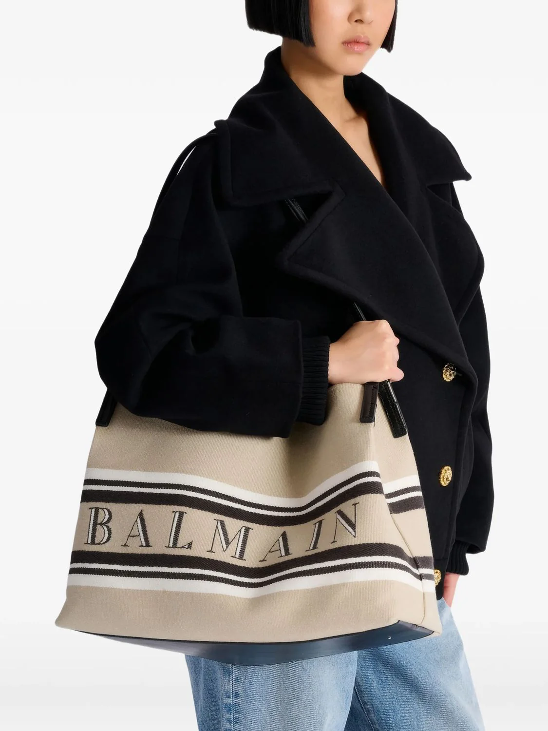 Balmain Opulent Tote Handbag - Large - Image 5