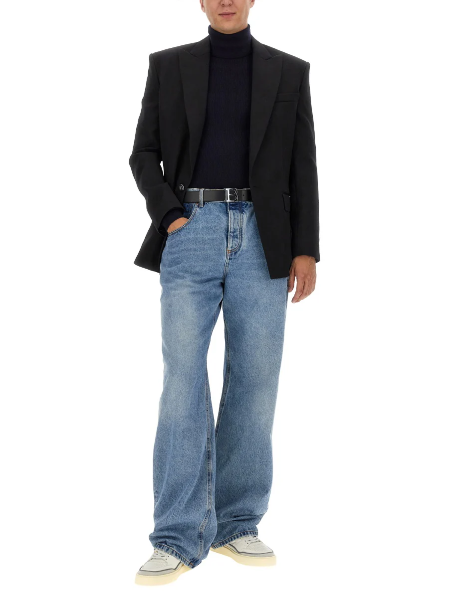 BALMAIN Pb Wool Turtleneck Sweater - Image 2