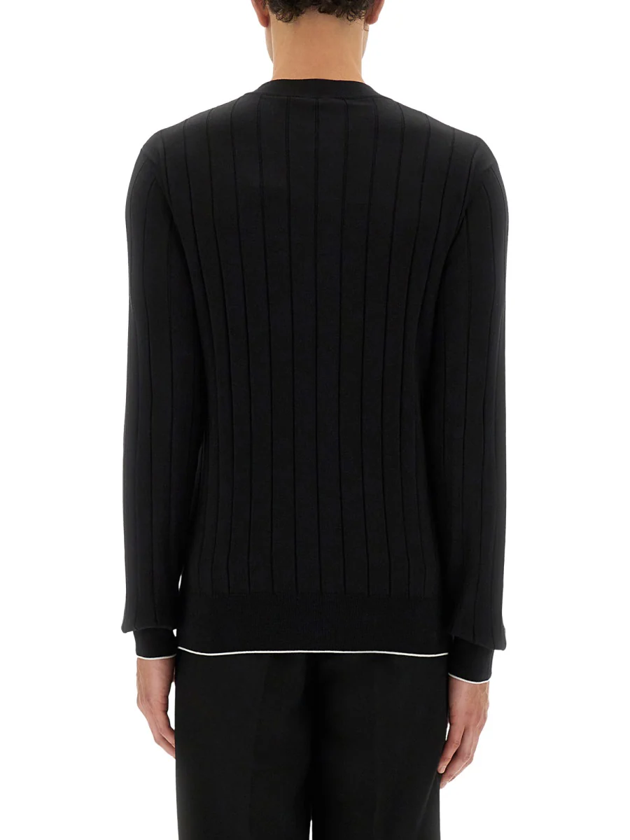 BALMAIN Silk and Cotton Knit PB Jumper - Image 3
