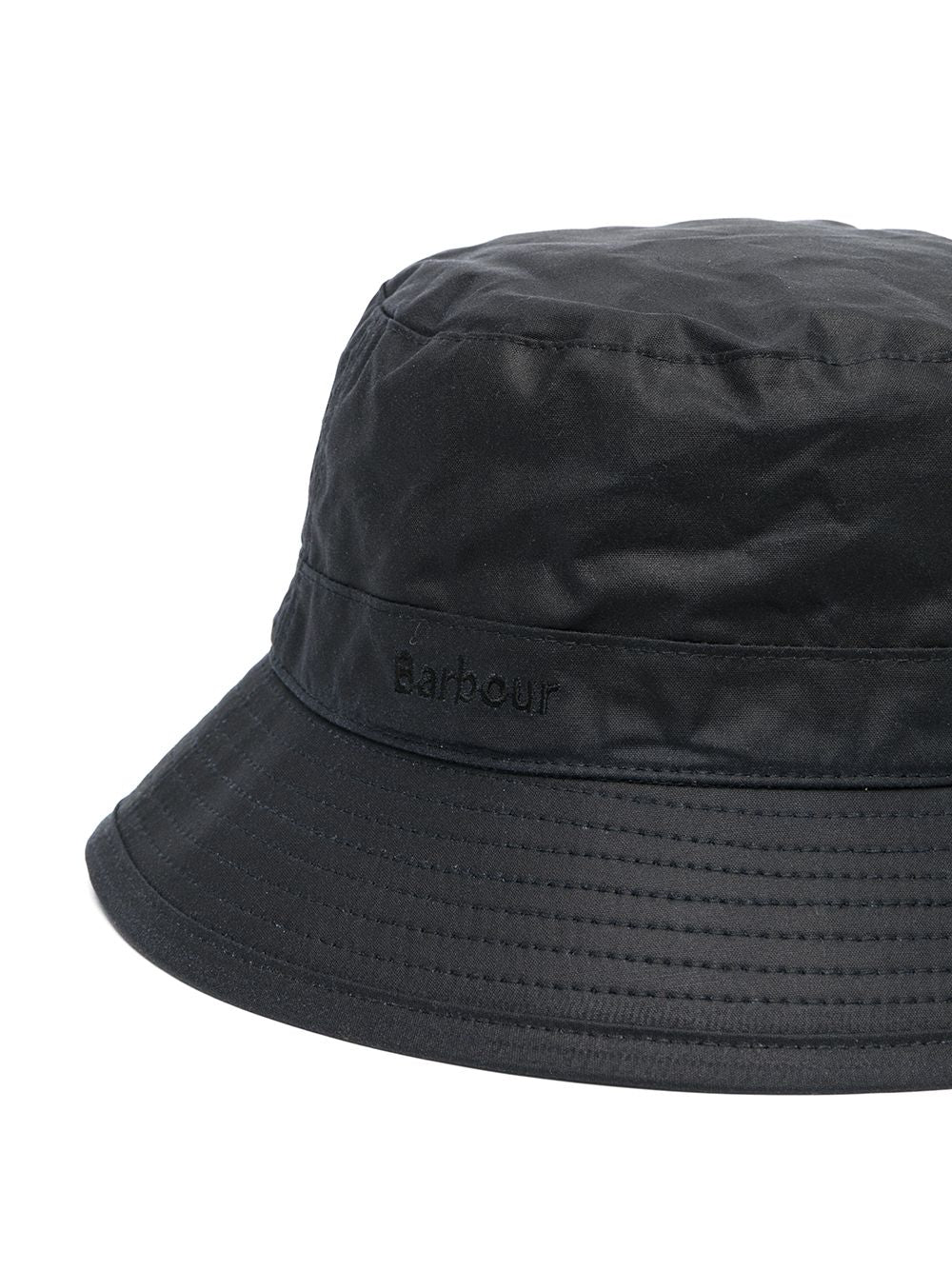 Barbour Cotton Embroidered Logo Drop Brim Hat - Image 3