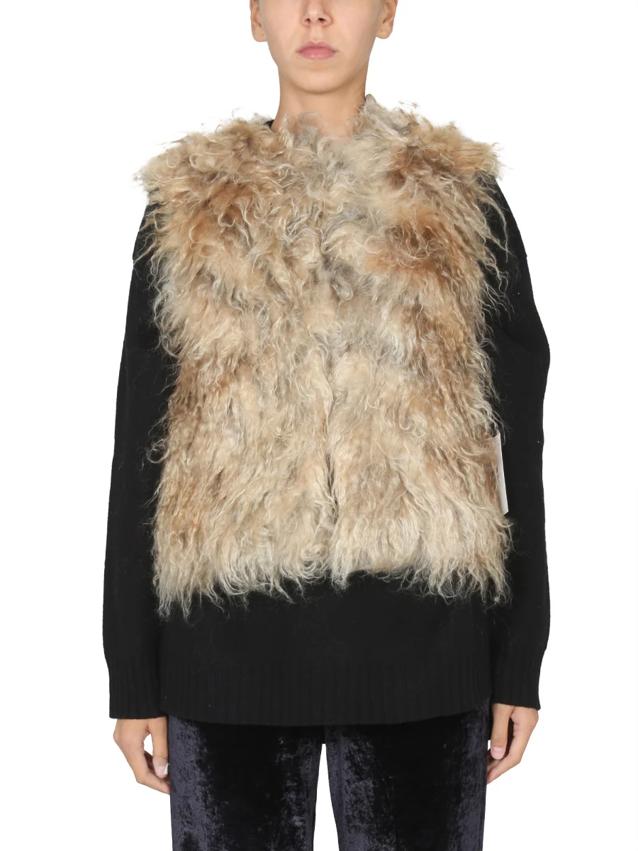 BECAGLI SINCE 1994 Long-Haired Mohair Fur Vest - Image 5