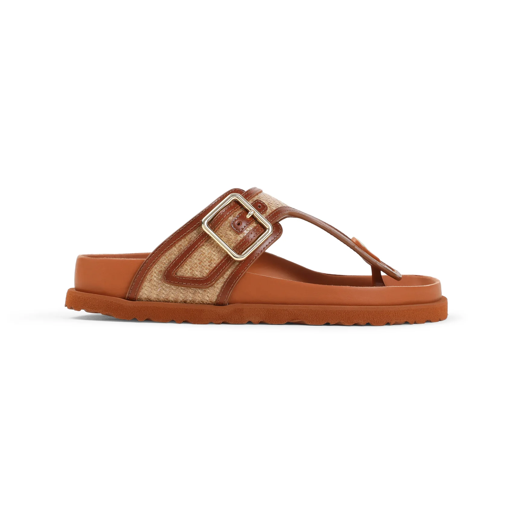Birkenstock 1774 Women’s Gizeh Frames Raffia Sandals - Image 2