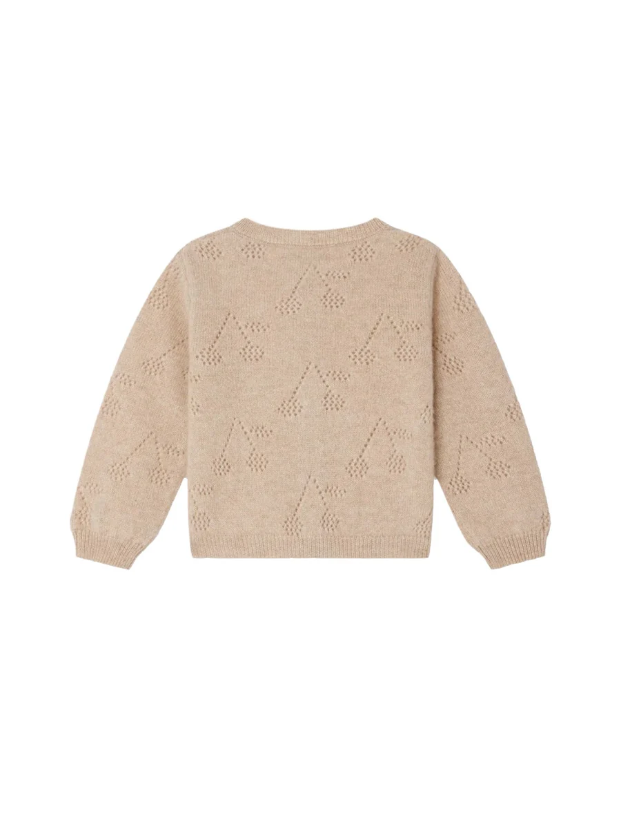 Bonpoint Cozy Cashmere Cardigan for Baby Girls - Image 2