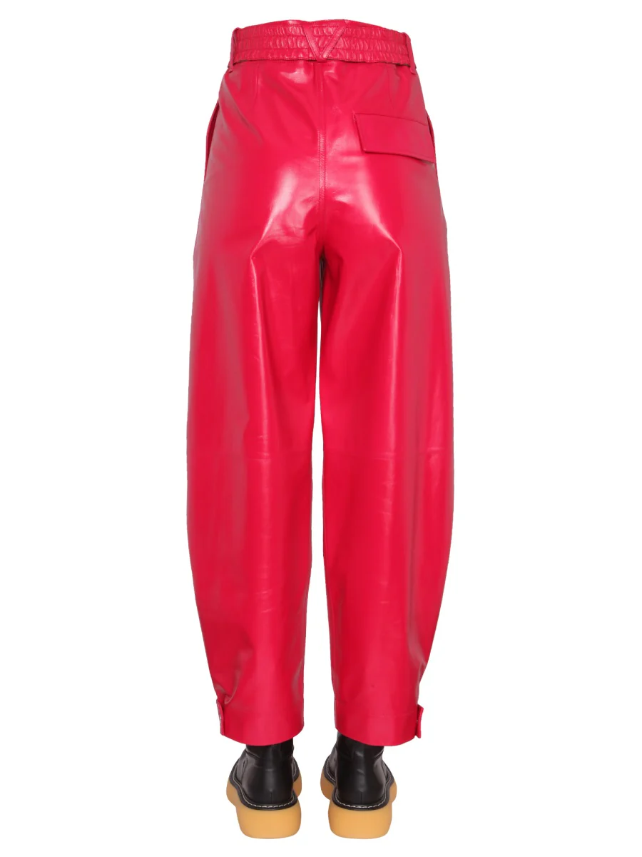BOTTEGA VENETA Cropped Leather Pants - Image 4