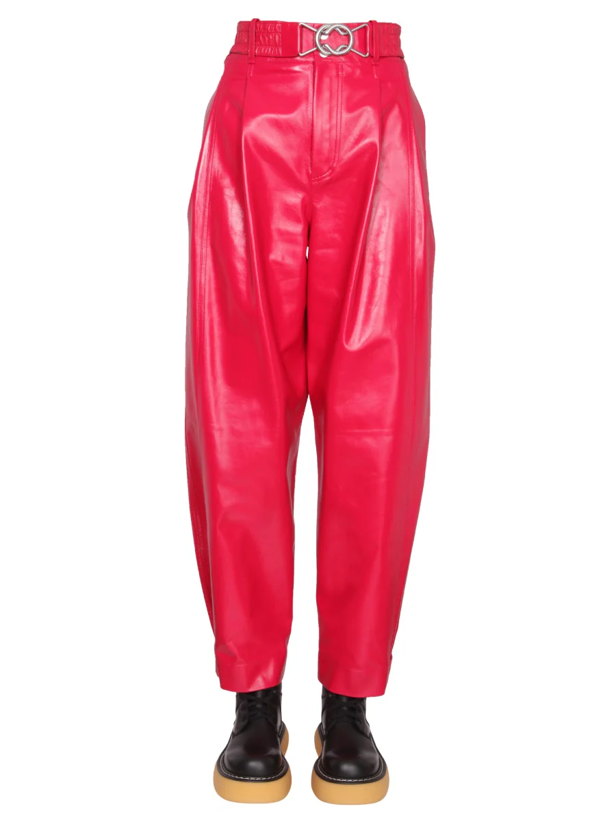 BOTTEGA VENETA Cropped Leather Pants - Image 5