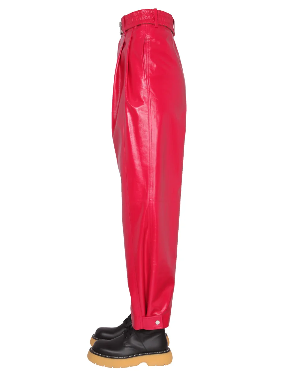 BOTTEGA VENETA Cropped Leather Pants - Image 7