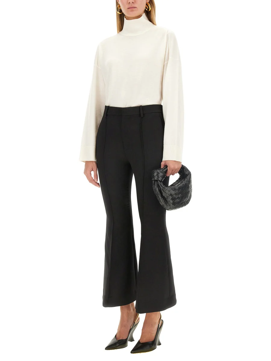 BOTTEGA VENETA Light Wool Crepe Trousers - Image 6