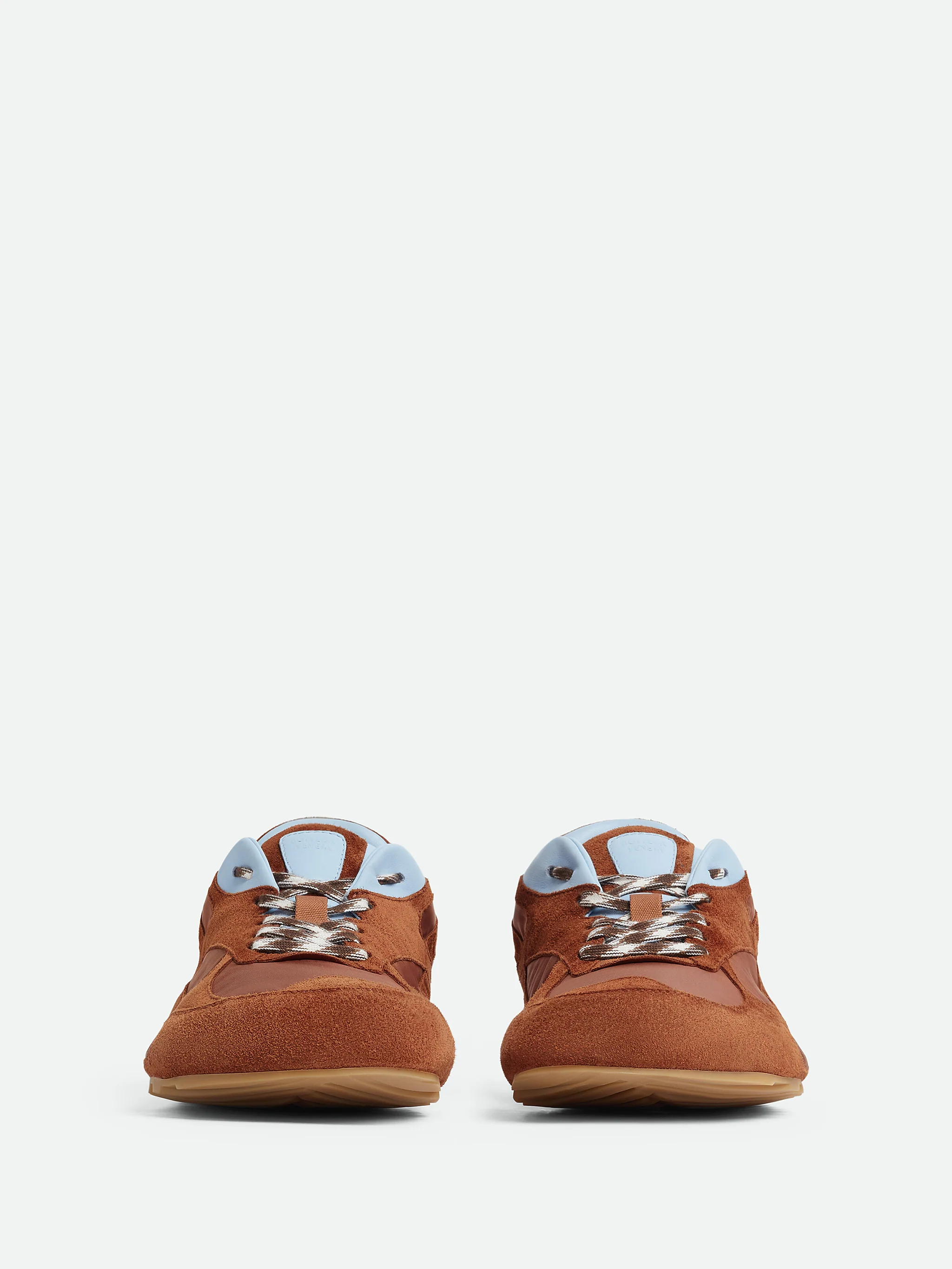 Bottega Veneta Men’s Suede and Nylon Lace-Up Sneaker with Leather Trims - Image 3