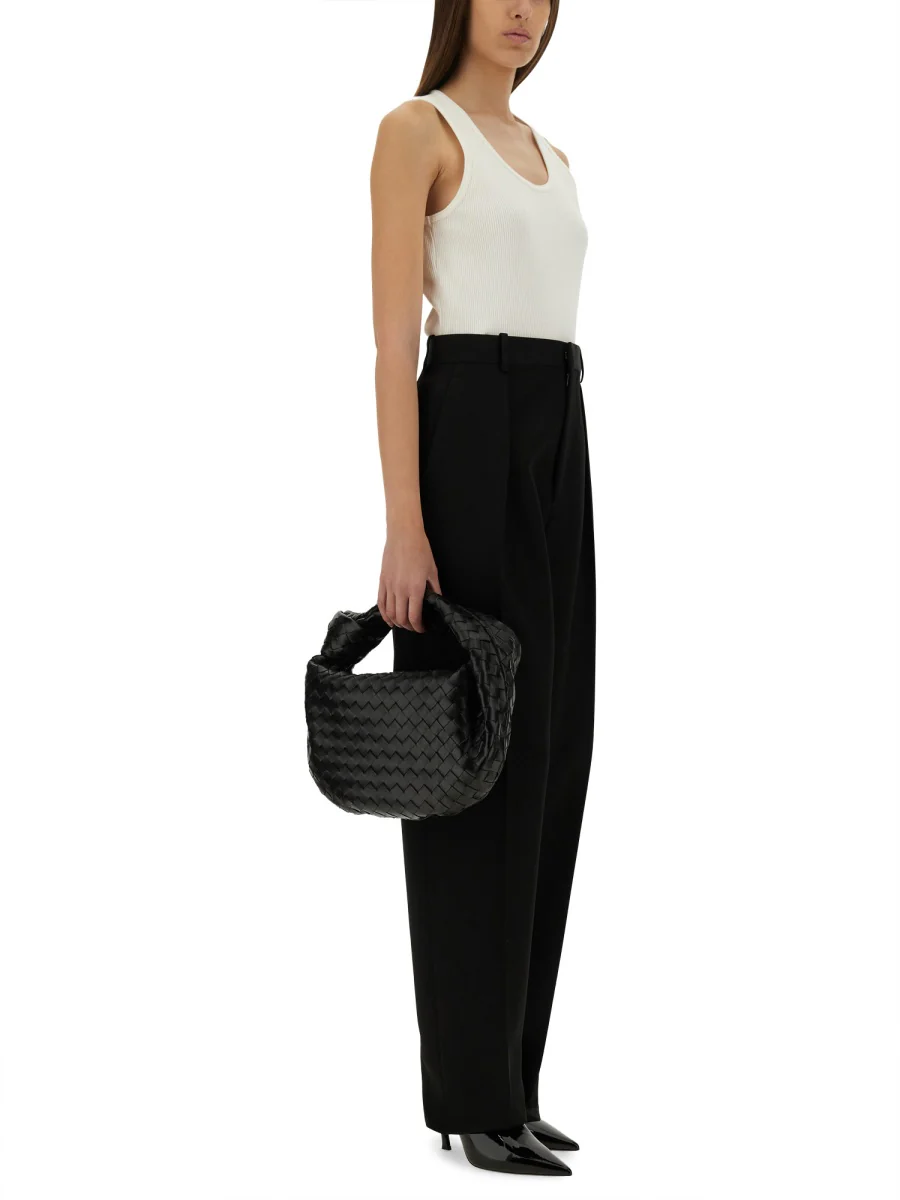 BOTTEGA VENETA Wool and Cotton-blend Twill Wide-leg Pants - Image 2