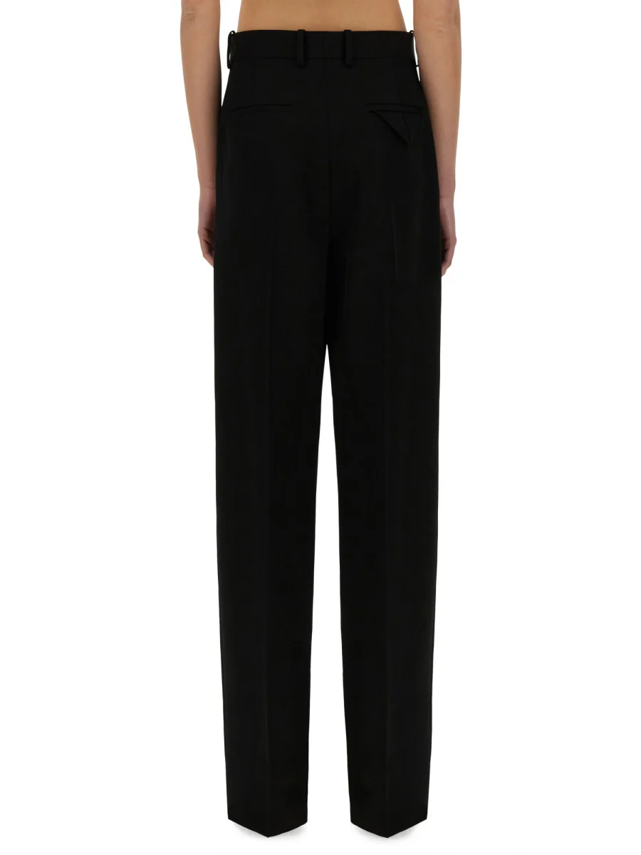 BOTTEGA VENETA Wool and Cotton-blend Twill Wide-leg Pants - Image 7