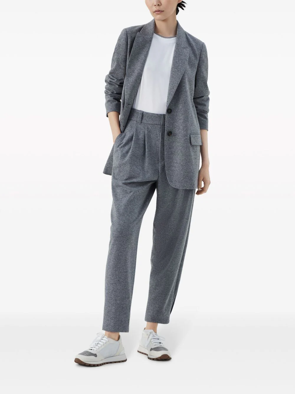 BRUNELLO CUCINELLI Contrast-trim T-shirt - Image 5