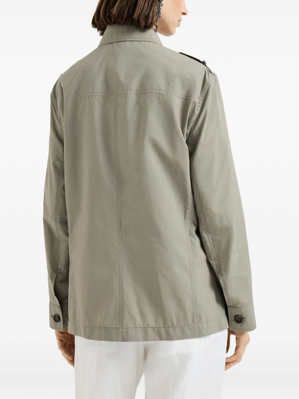 BRUNELLO CUCINELLI Corduroy-Trimmed Cotton-Blend Field Jacket - Image 4