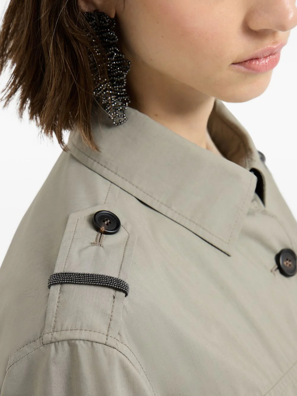 BRUNELLO CUCINELLI Corduroy-Trimmed Cotton-Blend Field Jacket - Image 5