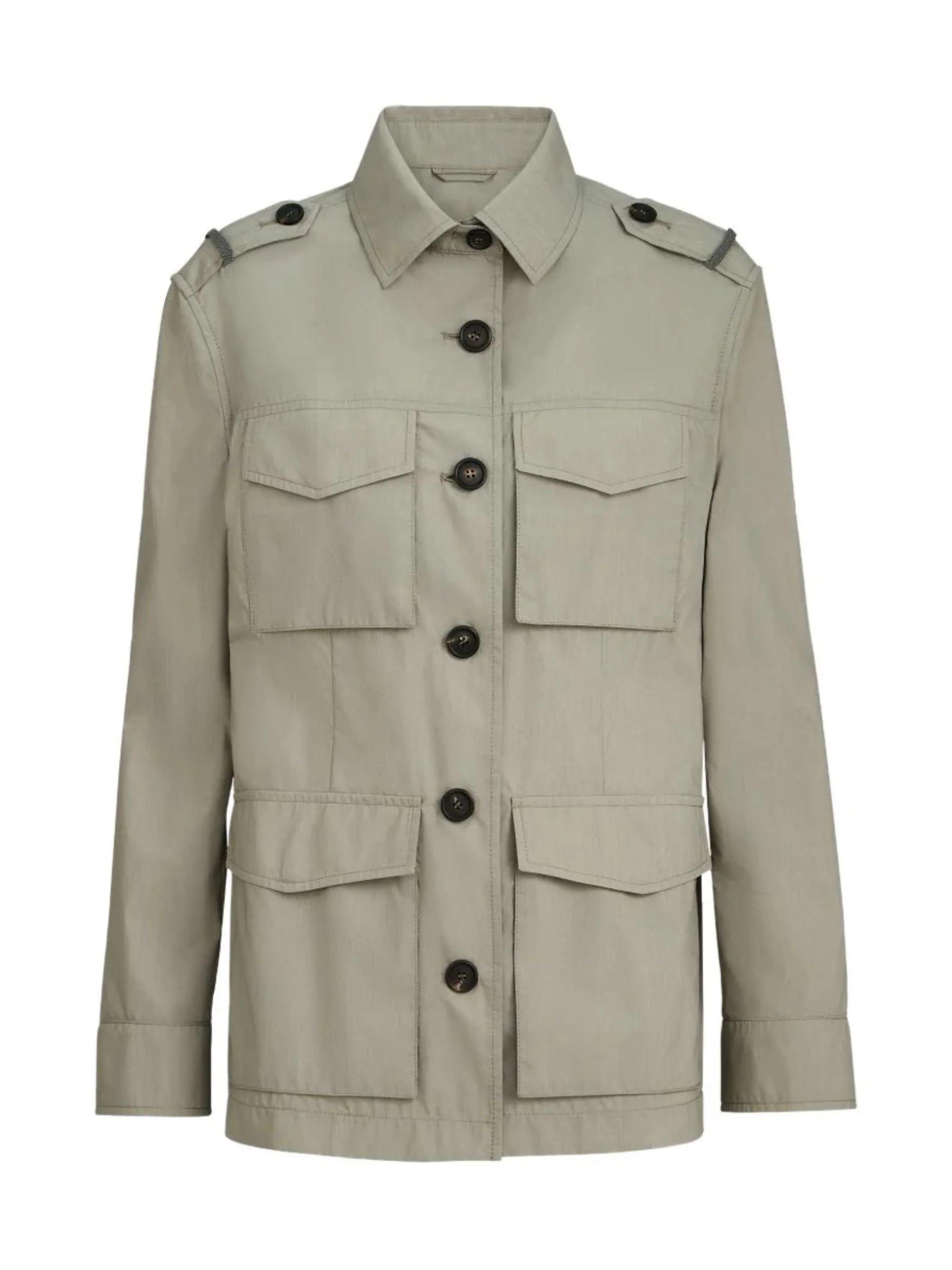 BRUNELLO CUCINELLI Corduroy-Trimmed Cotton-Blend Field Jacket - Image 6