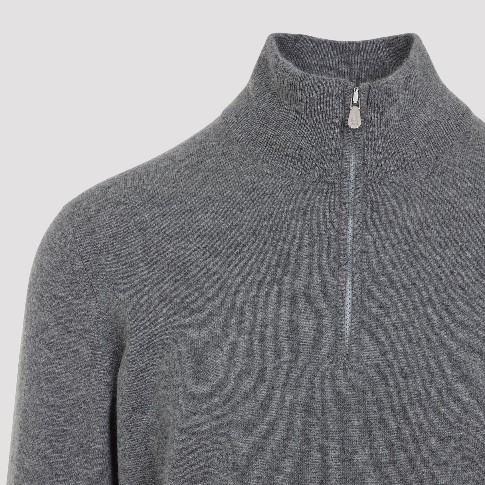 Brunello Cucinelli Men’s Cashmere Half-Zip Pullover Sweater - Image 5