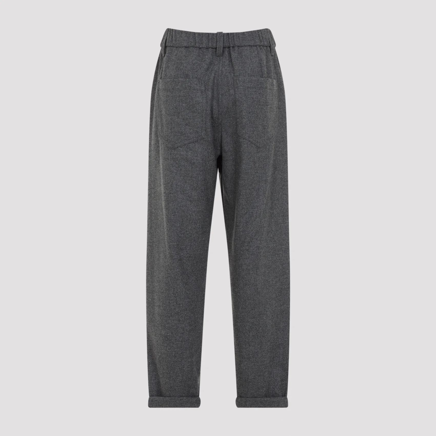 Brunello Cucinelli Pull-On Pants in Virgin Wool Cashmere Blend - Image 4