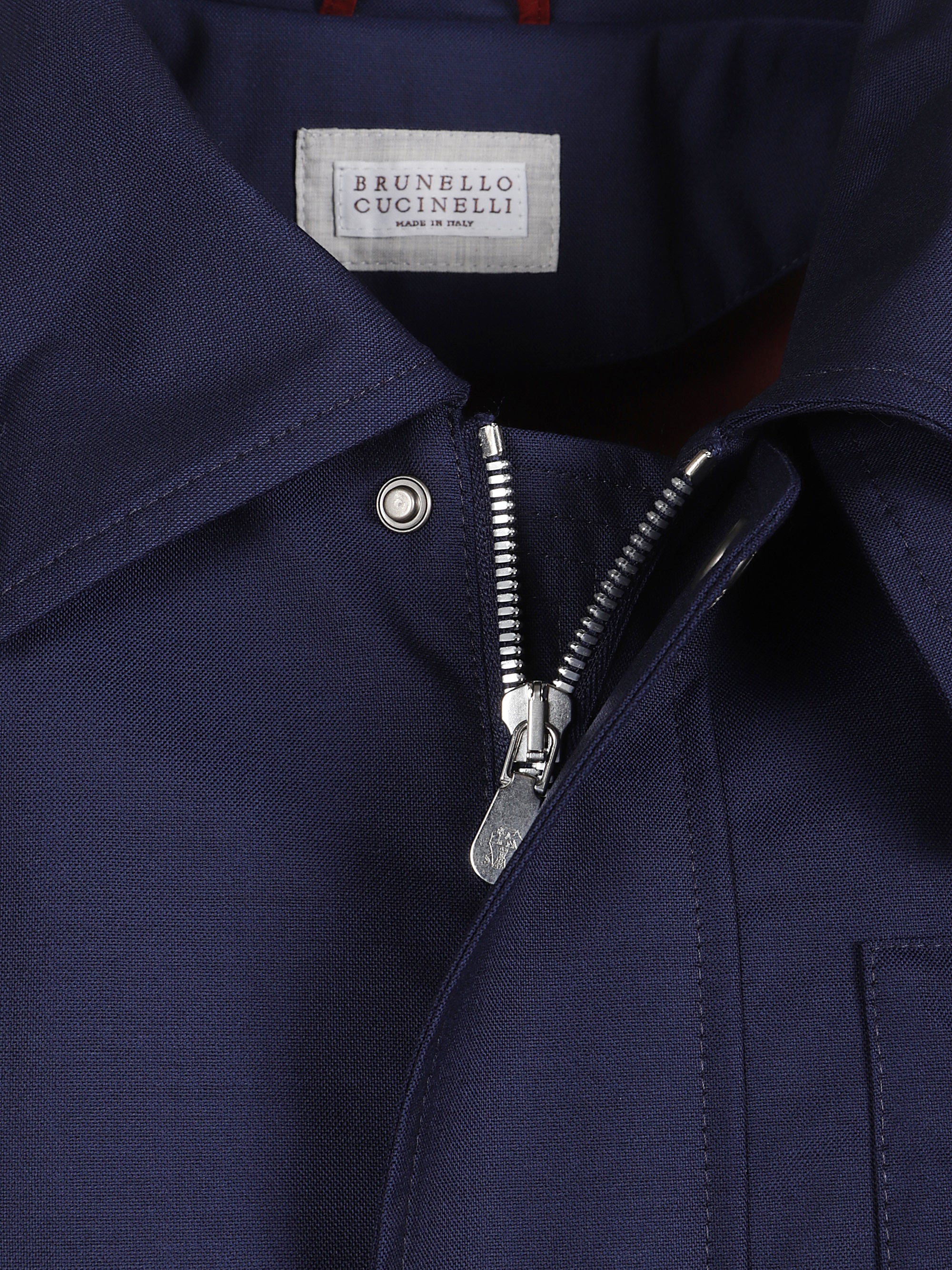 Brunello Cucinelli Technical Cotton Gabardine Field Jacket for Men - Image 3