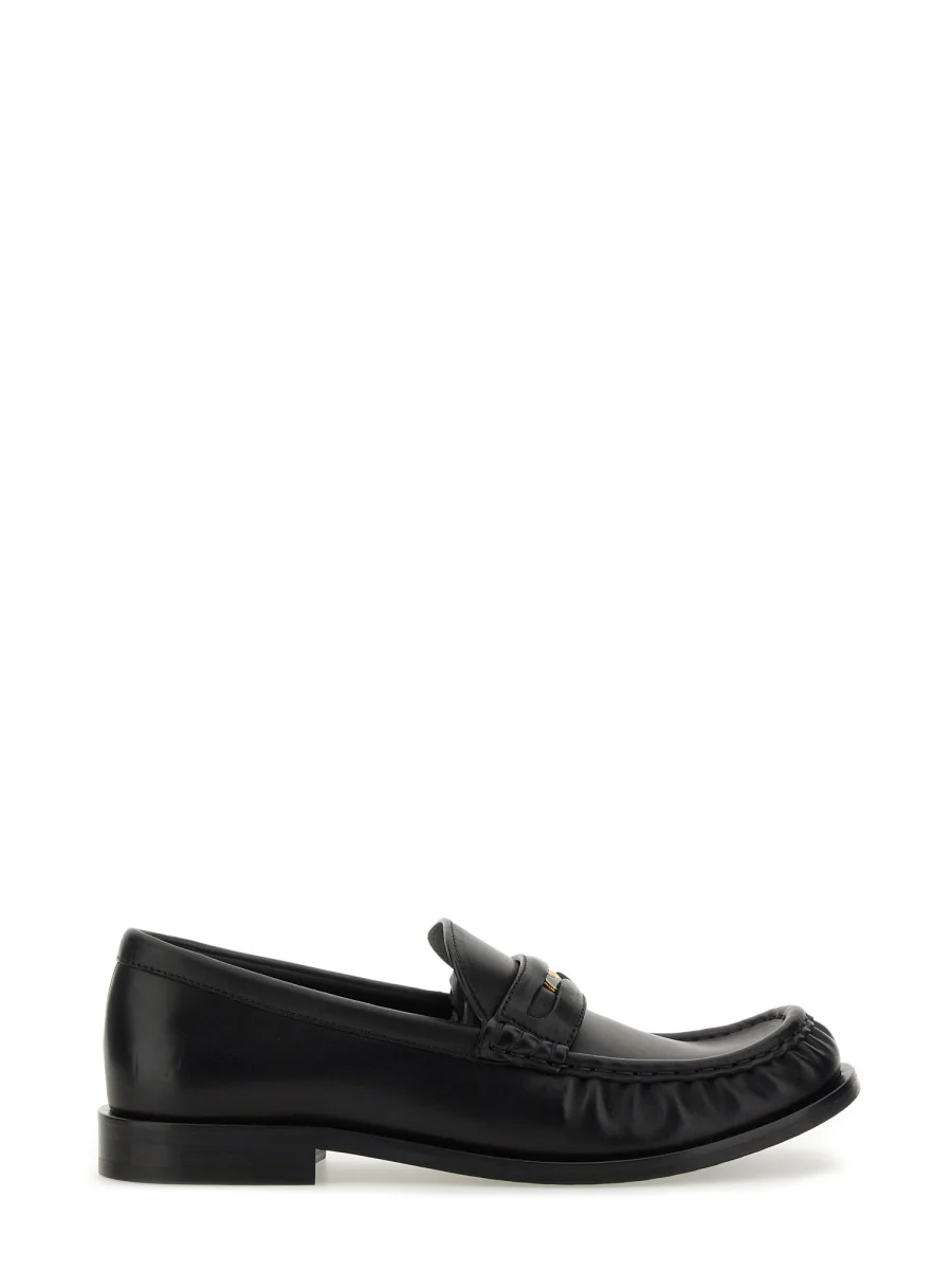 BURBERRY Cadet Grained Calf Leather Penny Loafers - Image 6